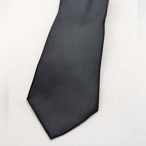 Arrow Charcoal Satin Necktie